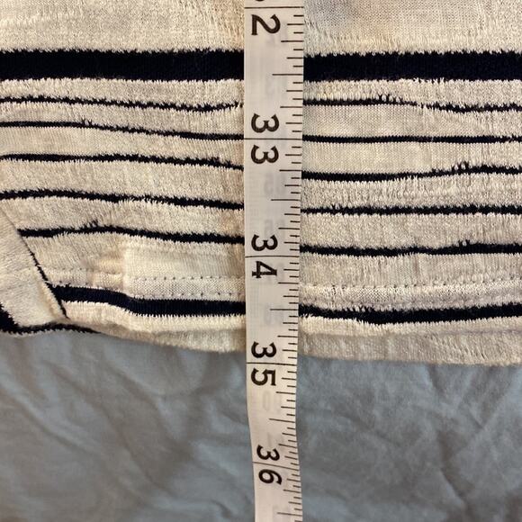 Maeve Anthropologie Navy and Cream Striped Knit Swing Dress Size XS - Picture 8 of 11